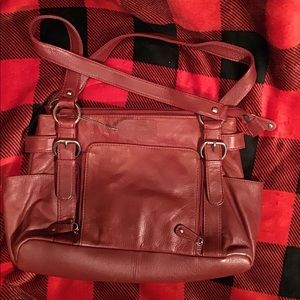 Great American Leather Works Burgundy Handbag
